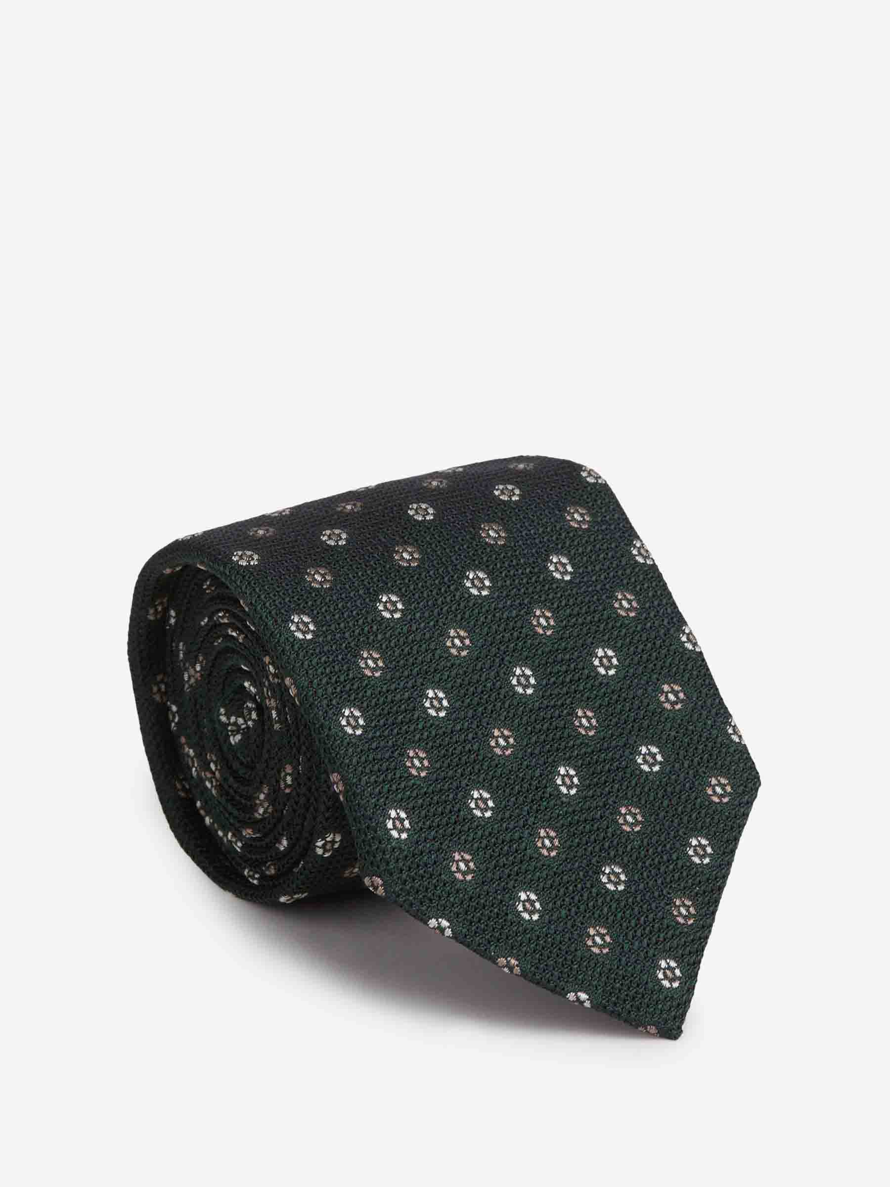 Santa Eulalia Hombre Barcelona Corbata Floral Seda color Verde Jungla sku 601-001820 04 - Foto 1