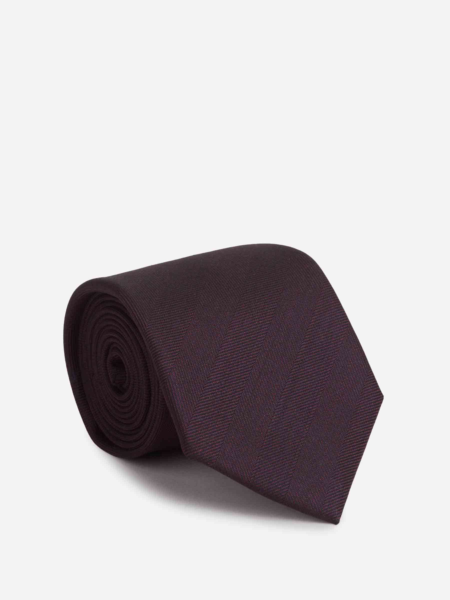 Santa Eulalia Hombre Barcelona Corbata Lisa Seda color Burdeos sku 601-001821 02 - Foto 1