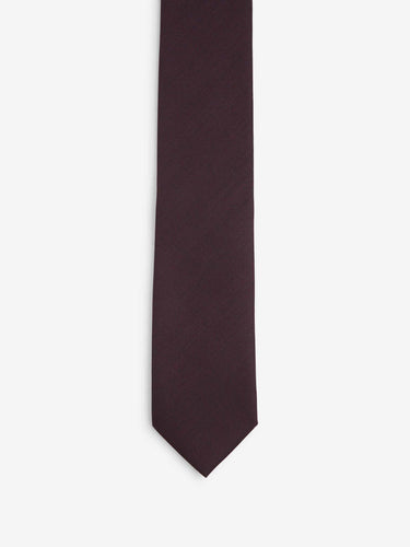 Santa Eulalia Hombre Barcelona Corbata Lisa Seda color Burdeos sku 601-001821 02 - Foto 2