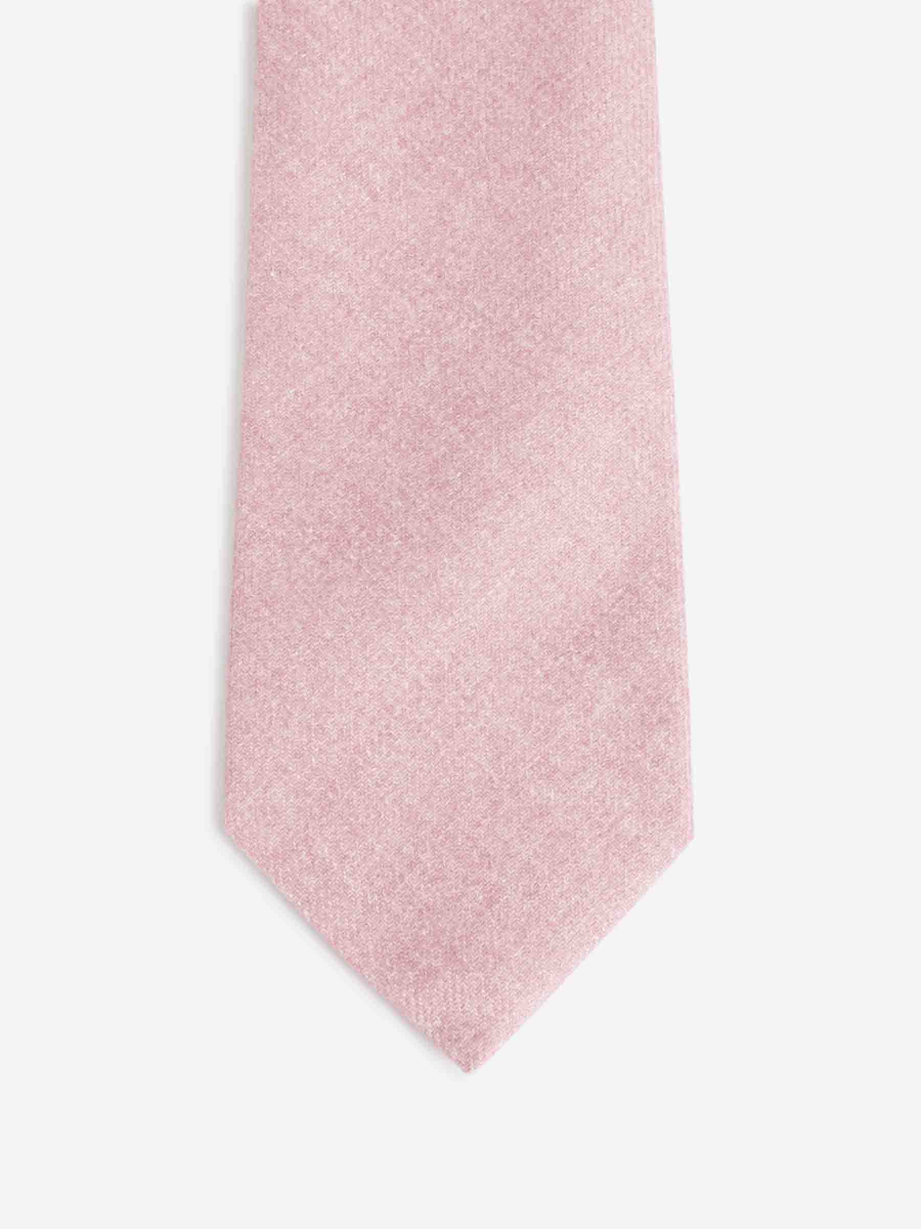 Santa Eulalia Hombre Barcelona Corbata Lana Cachemira color Rosa Palo sku 601-001822 04 - Foto 1