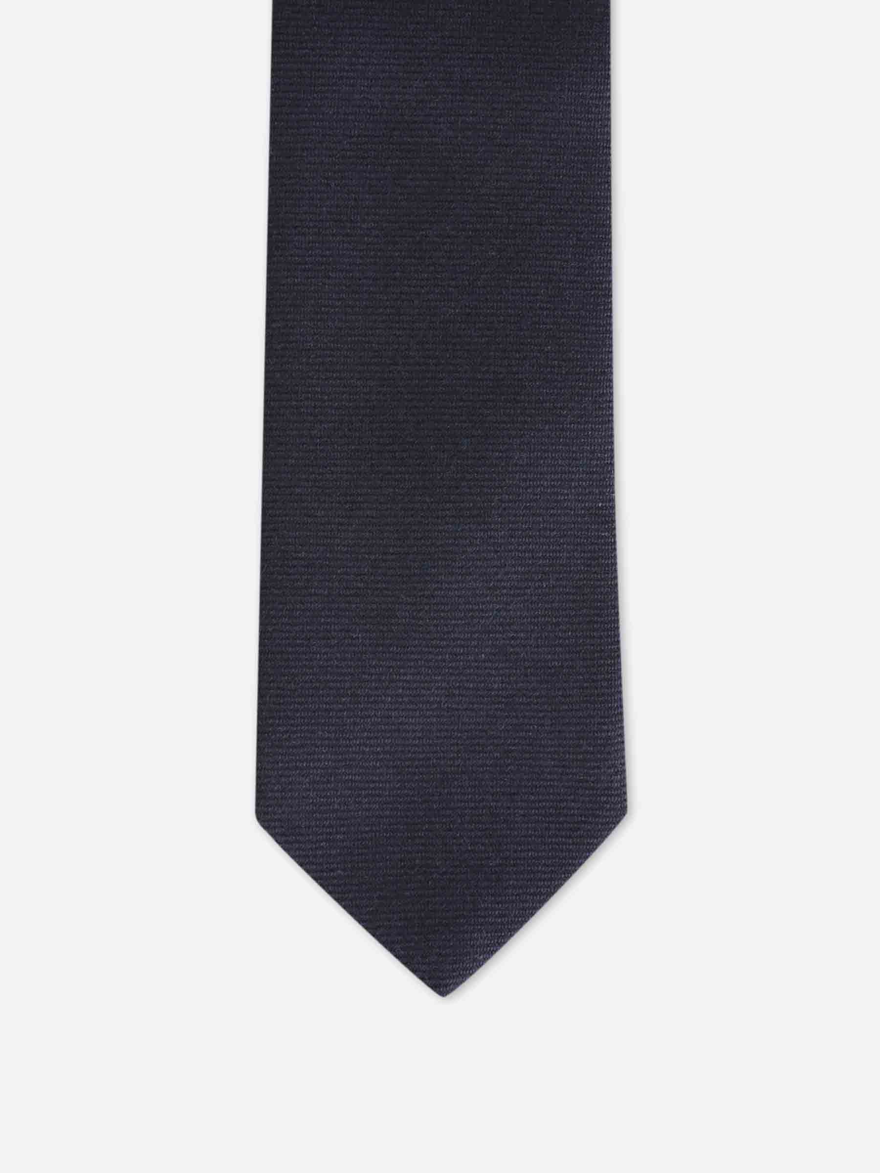 Santa Eulalia Hombre Barcelona Corbata Seda Texturizada color Azul Noche sku 601-001823 01 - Foto 1