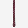 Saint Laurent Hombre Barcelona Corbata Rayas Seda color Burdeos sku 601-001824 01 - Foto 1