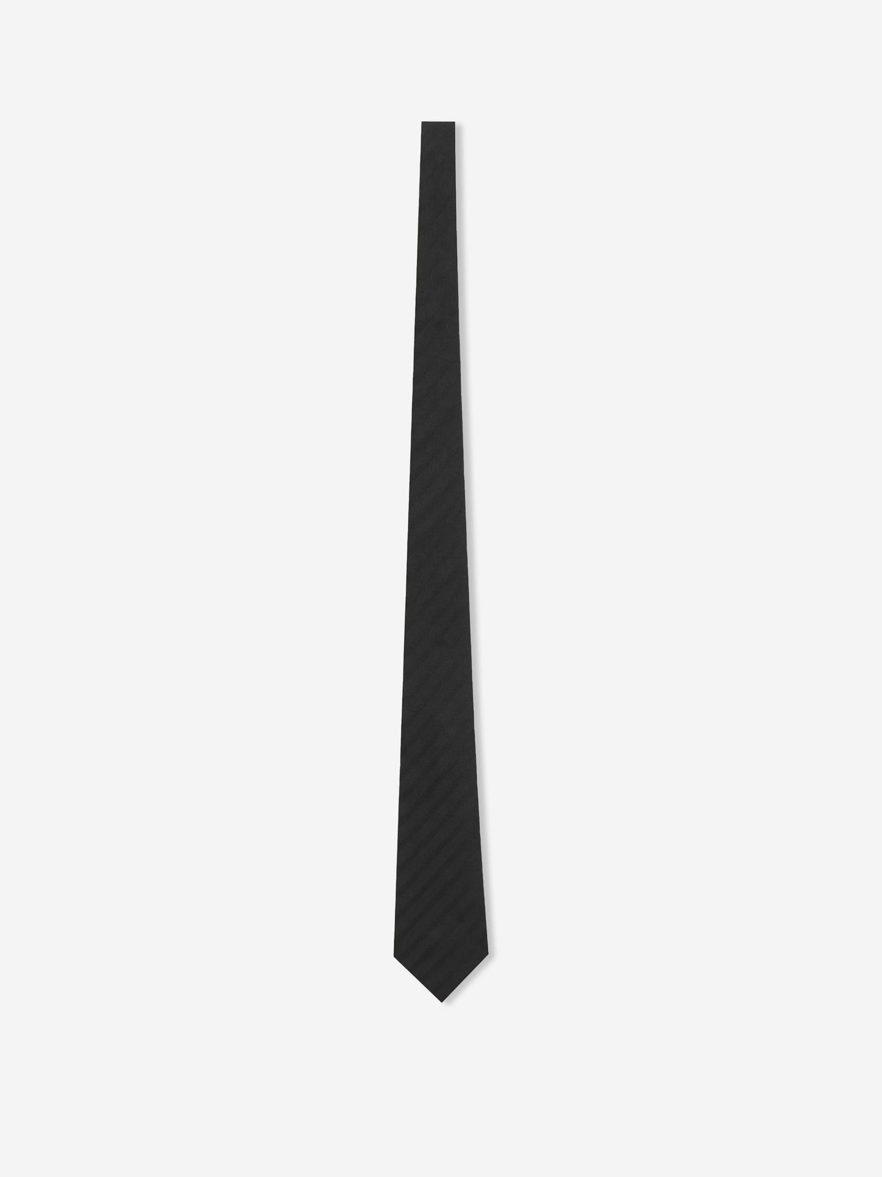 Saint Laurent Hombre Barcelona Corbata Jacquard Seda color Negro sku 601-001825 01 - Foto 1