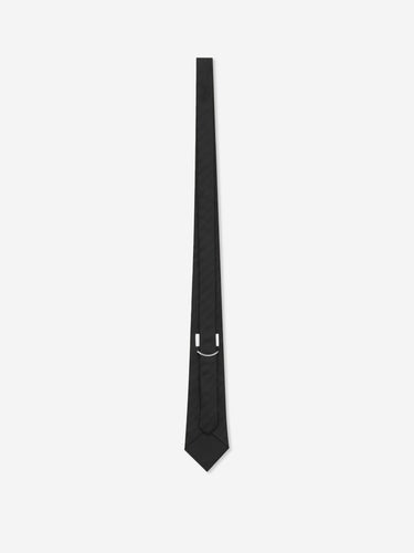 Saint Laurent Hombre Barcelona Corbata Jacquard Seda color Negro sku 601-001825 01 - Foto 2
