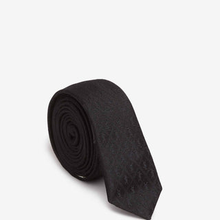 Saint Laurent Hombre Barcelona Corbata Seda Monograma color Negro sku 601-001827 01 - Foto 1