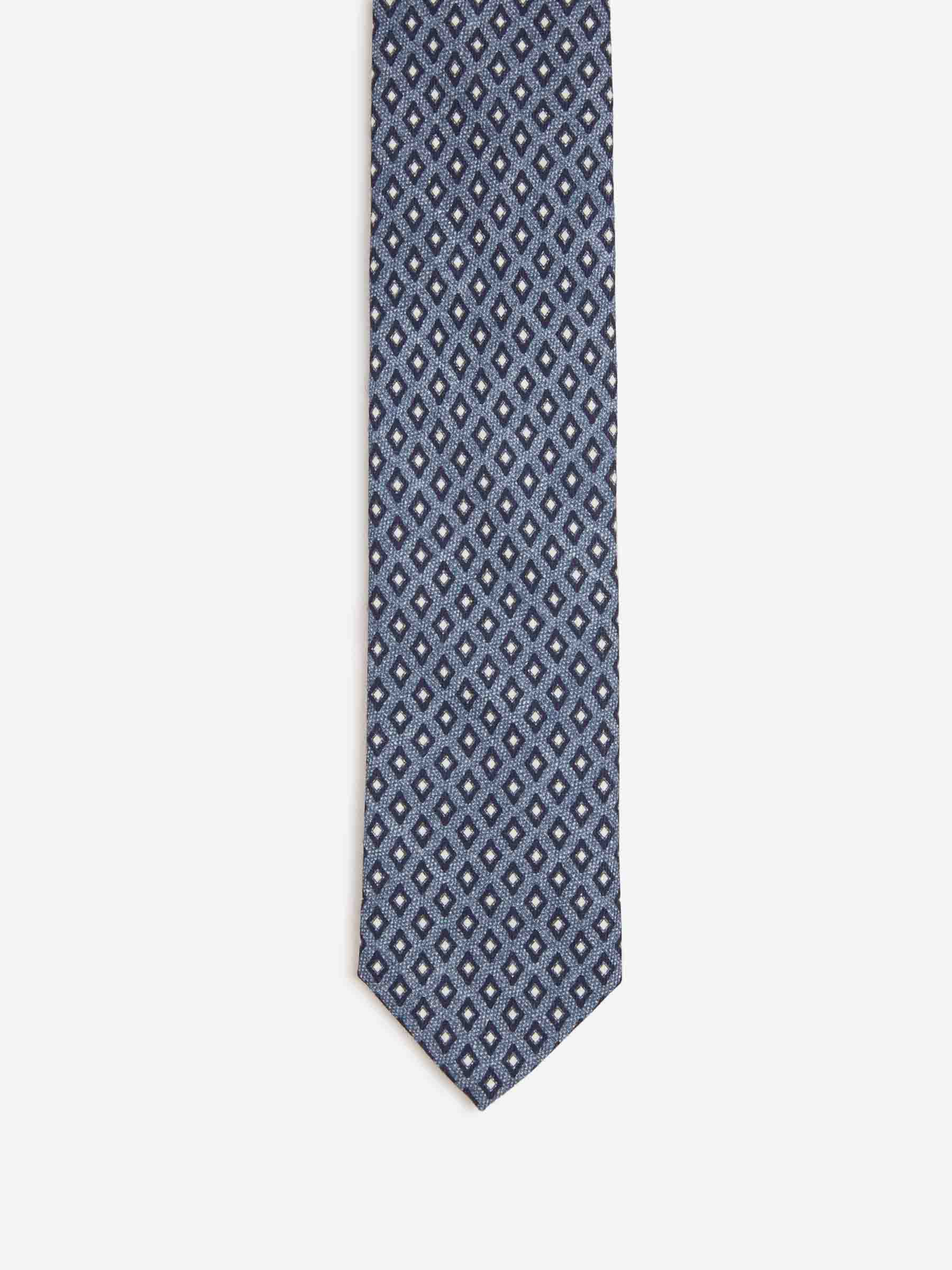 Santa Eulalia Hombre Barcelona Corbata Motivo Geométrico color Azul Marino sku 601-001830 01 - Foto 2