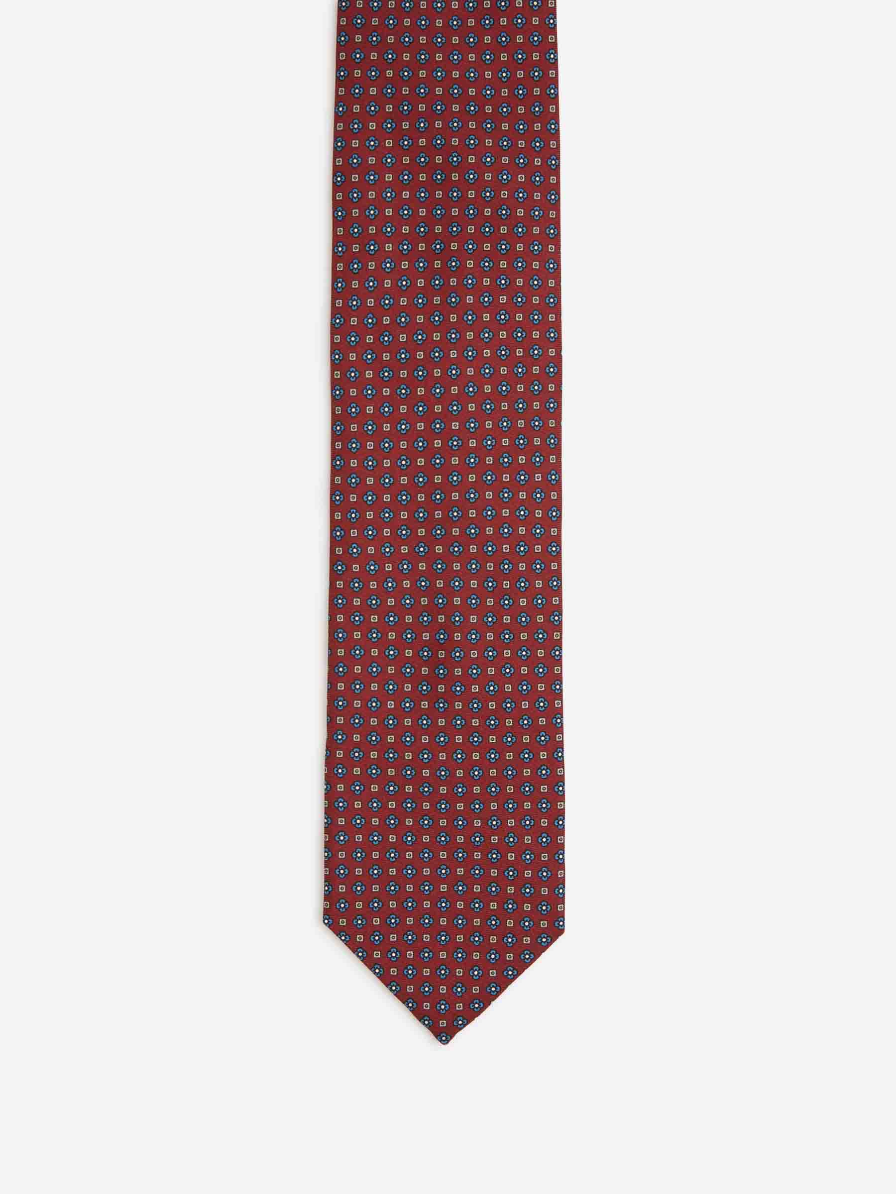 Santa Eulalia Hombre Barcelona Corbata Motivo Floral color Burdeos sku 601-001831 01 - Foto 2