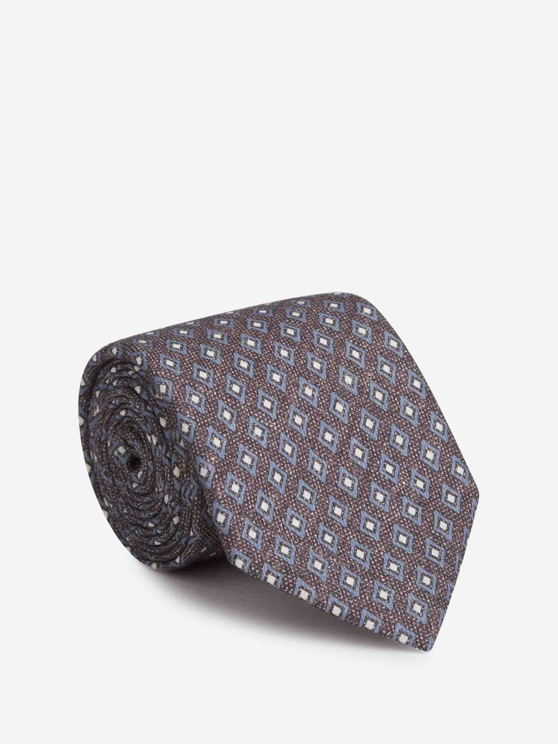 Santa Eulalia Hombre Barcelona Corbata Motivo Geométrico color Taupe sku 601-001834 01 - Foto 1