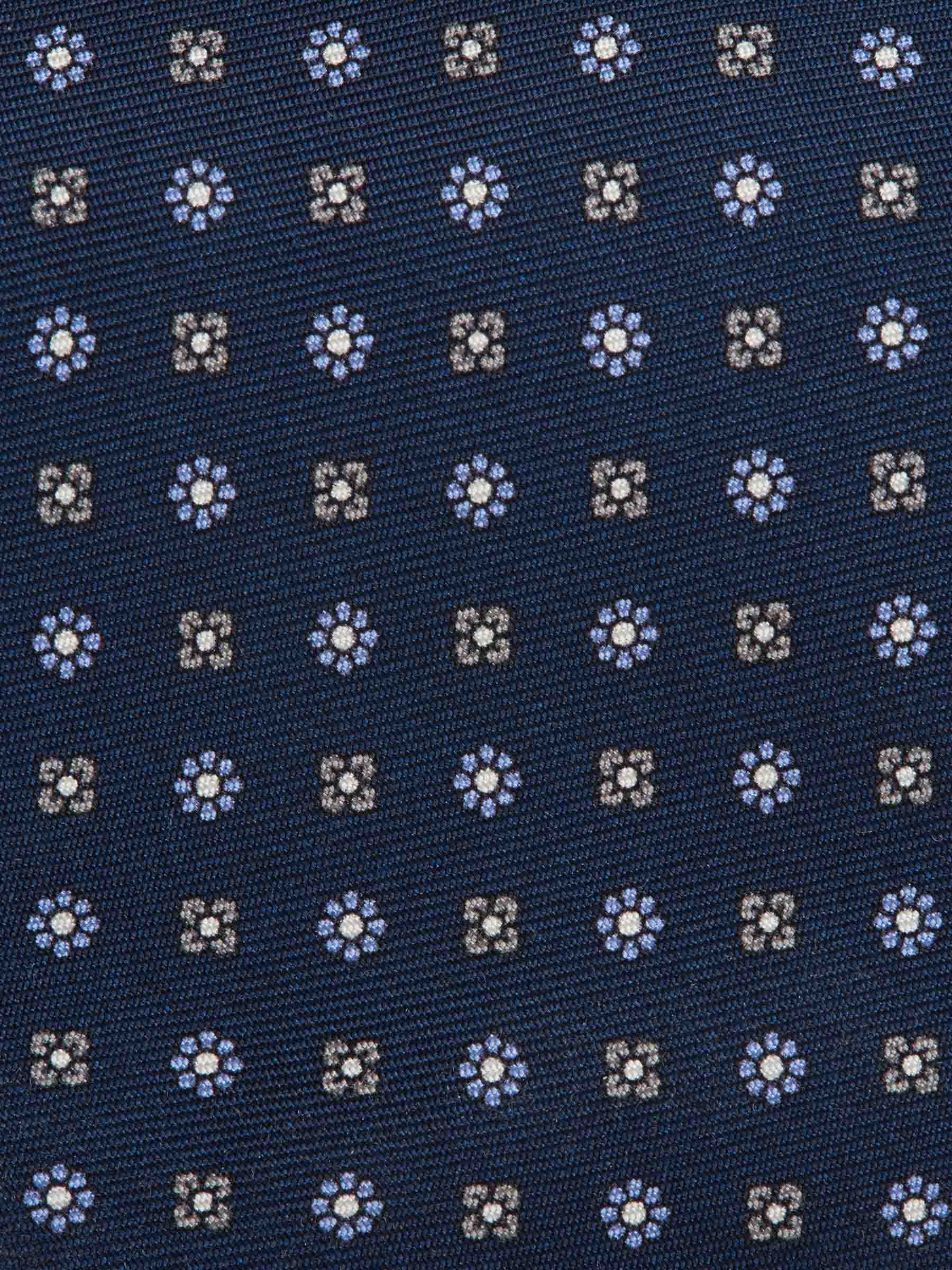 Santa Eulalia Hombre Barcelona Corbata Seda Estampado color Azul Marino sku 601-001836 01 - Foto 2