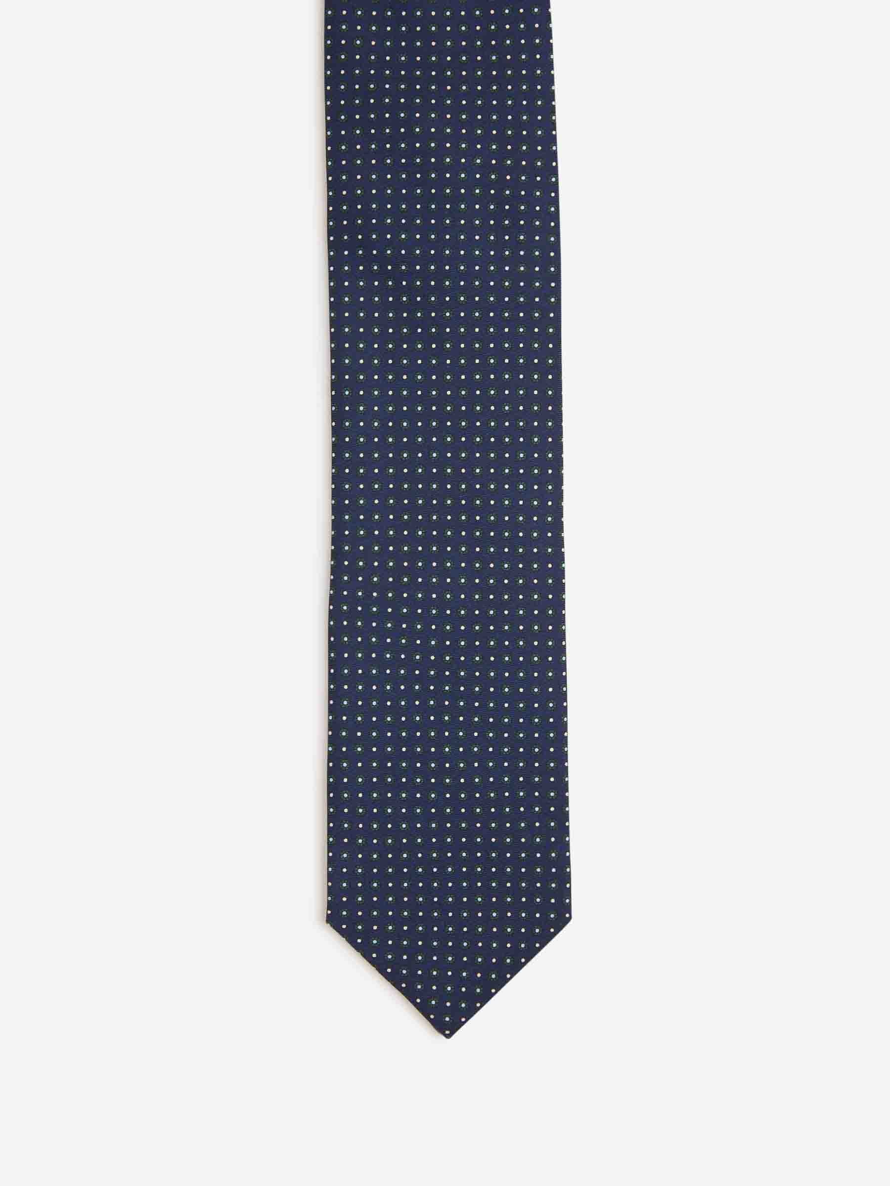 Santa Eulalia Hombre Barcelona Corbata Floral Seda color Azul Noche sku 601-001837 01 - Foto 2