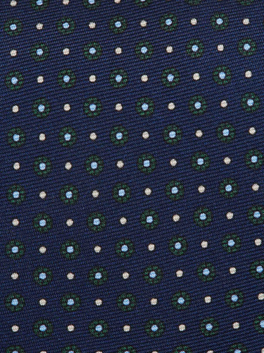 Santa Eulalia Hombre Barcelona Corbata Floral Seda color Azul Noche sku 601-001837 01 - Foto 3