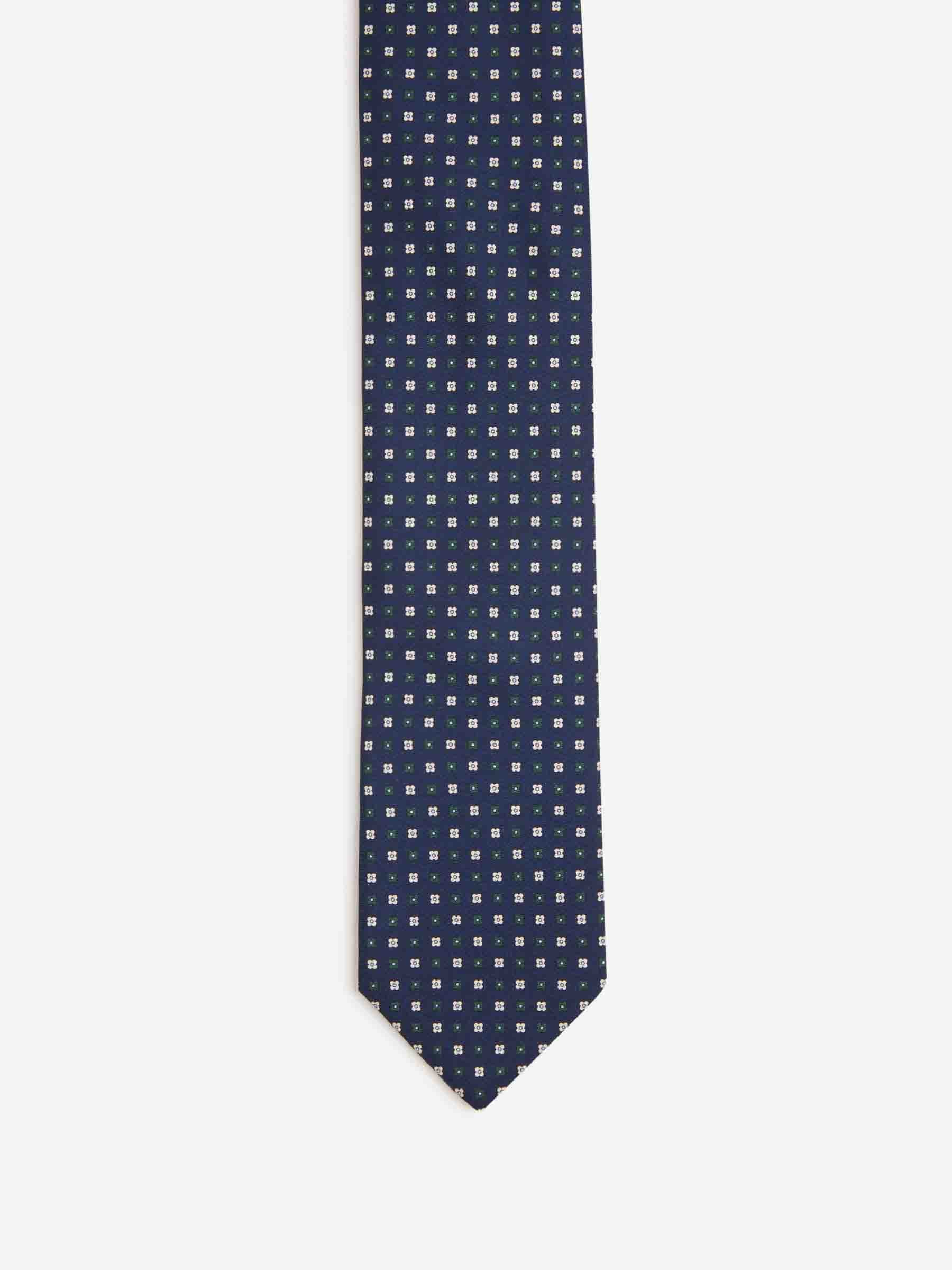 Santa Eulalia Hombre Barcelona Corbata Floral Seda color Azul Marino sku 601-001837 02 - Foto 2