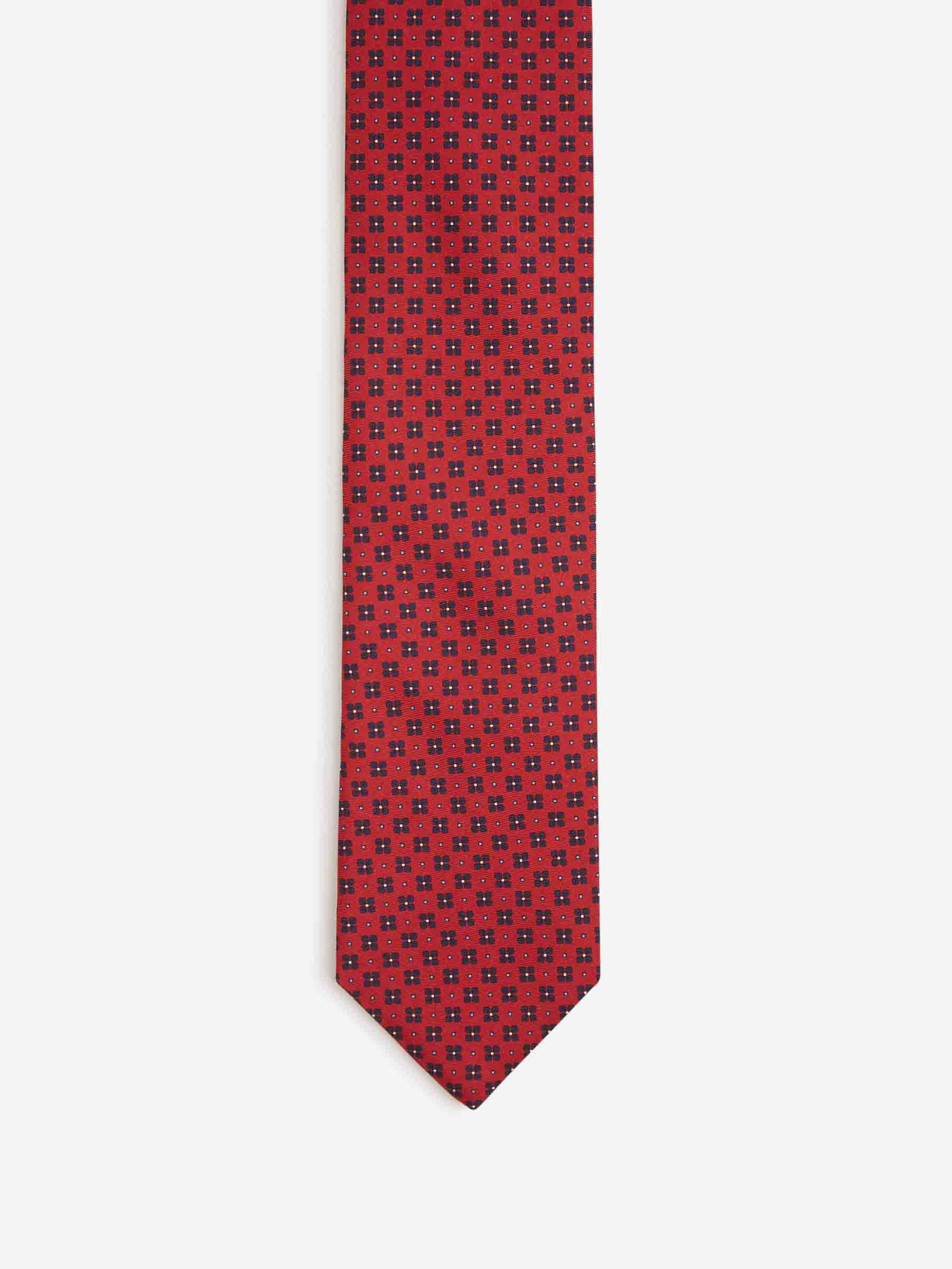 Santa Eulalia Hombre Barcelona Corbata Floral Seda color Rojo sku 601-001838 01 - Foto 2