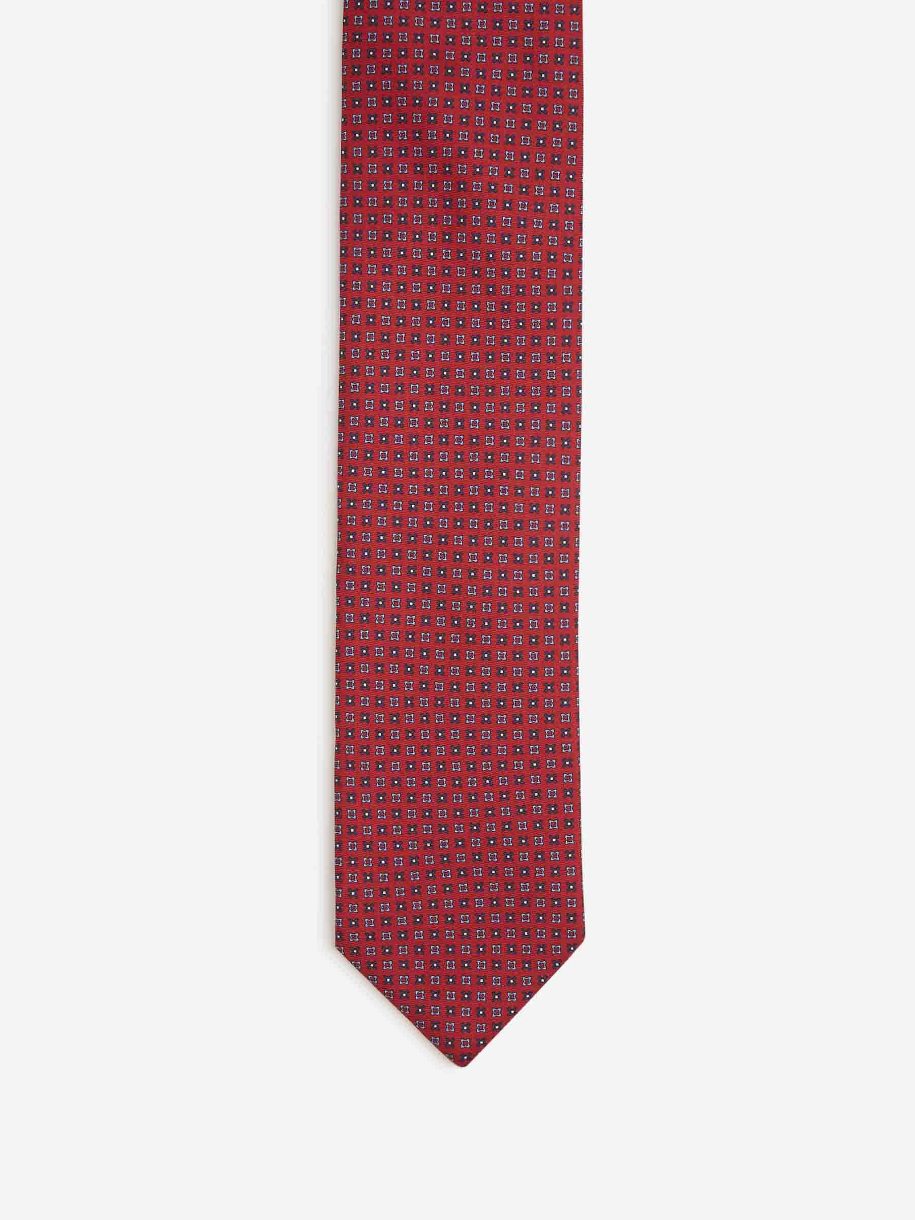 Santa Eulalia Hombre Barcelona Corbata Floral Seda color Burdeos sku 601-001839 01 - Foto 2