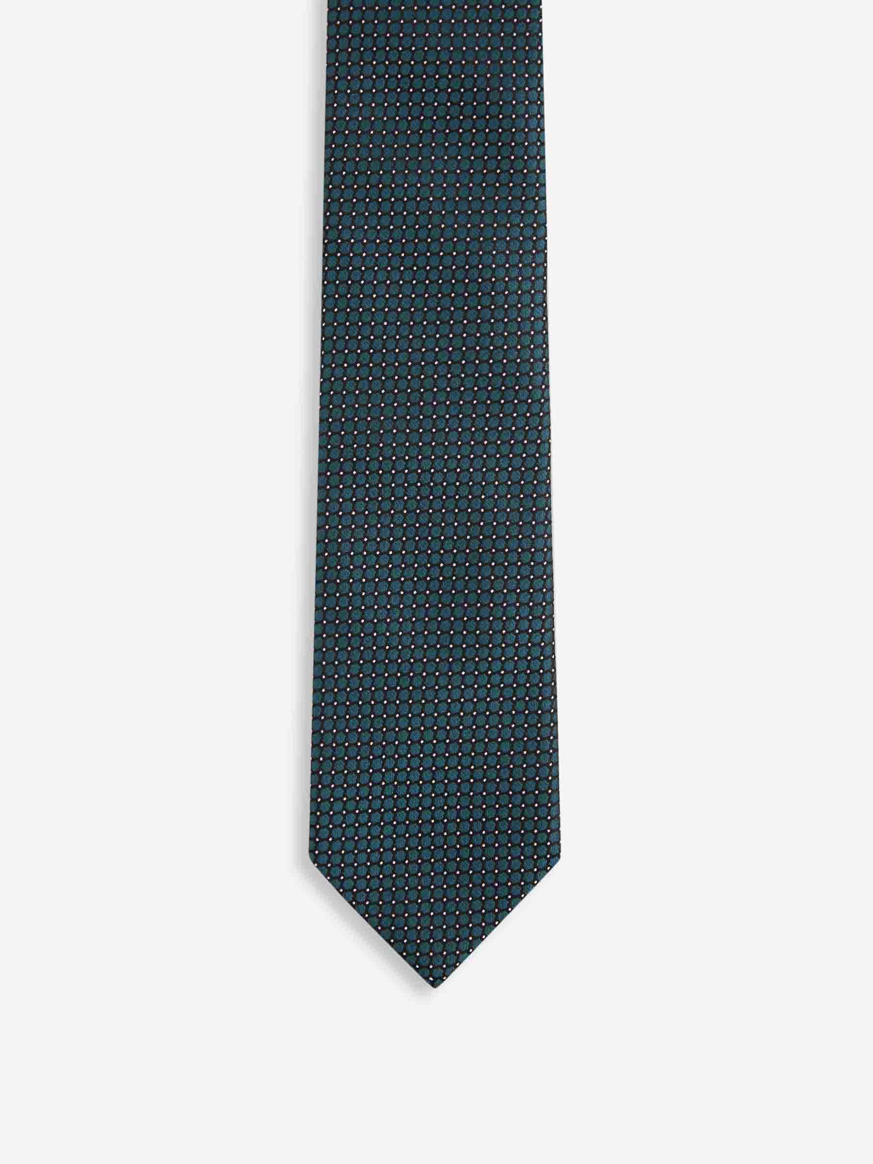 Zegna Hombre Barcelona Corbata Seda Texturizada color Azul Turquesa sku 601-001841 01 - Foto 2