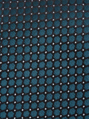 Zegna Hombre Barcelona Corbata Seda Texturizada color Azul Turquesa sku 601-001841 01 - Foto 3