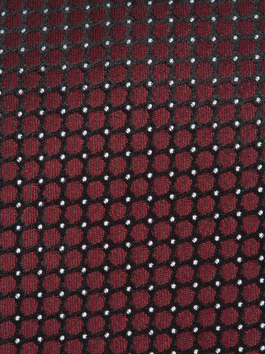 Zegna Hombre Barcelona Corbata Seda Texturizada color Burdeos sku 601-001841 02 - Foto 3