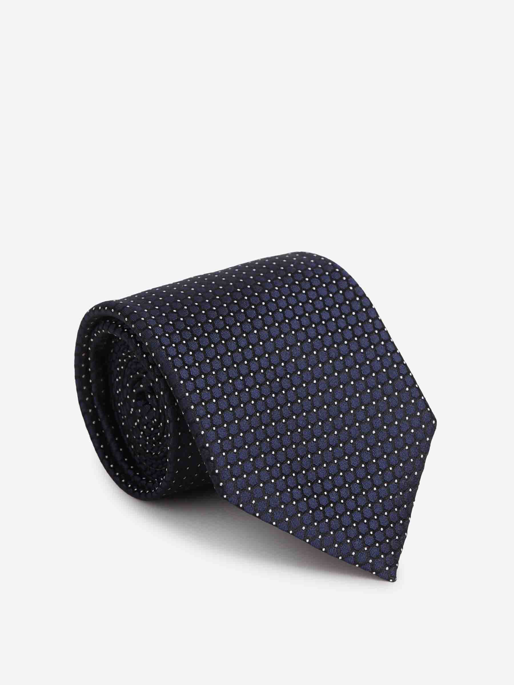 Zegna Hombre Barcelona Corbata Seda Texturizada color Azul Noche sku 601-001841 03 - Foto 1