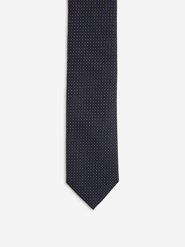 Zegna Hombre Barcelona Corbata Seda Texturizada color Azul Noche sku 601-001841 03 - Foto 2
