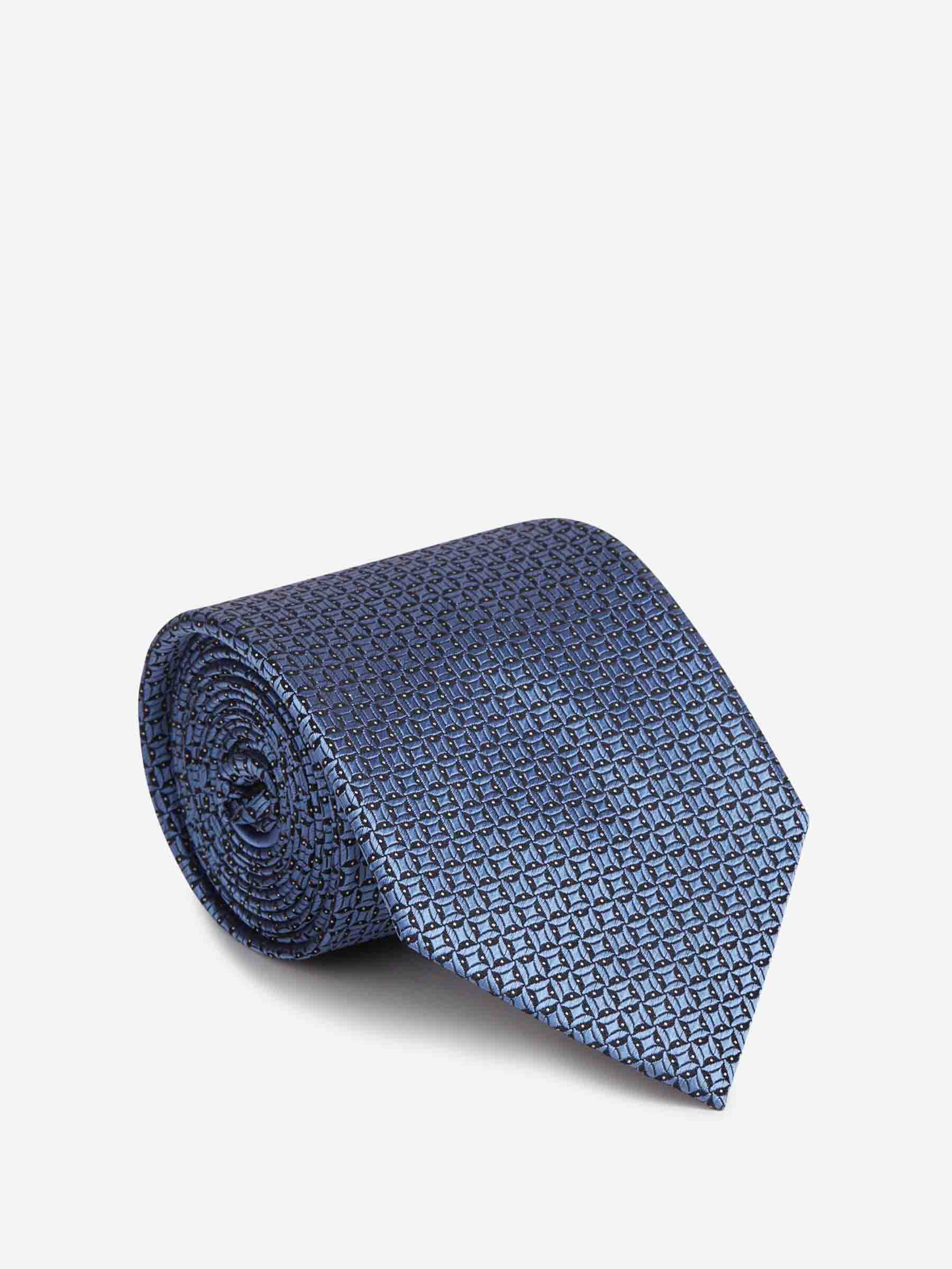 Zegna Hombre Barcelona Corbata Seda Texturizado color Azul sku 601-001842 02 - Foto 1