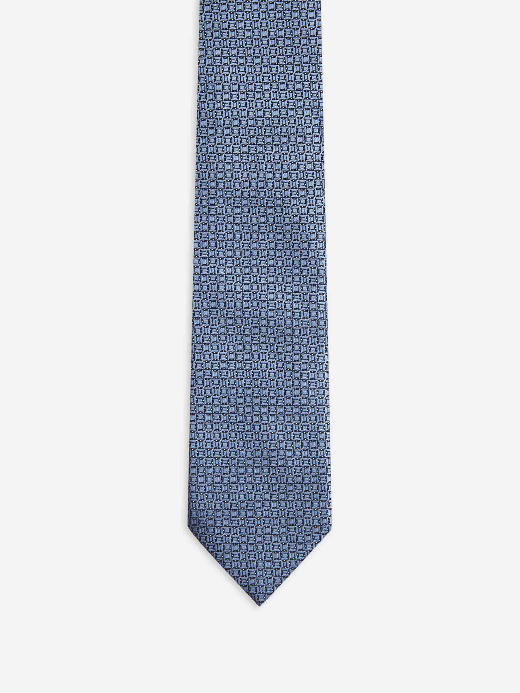 Zegna Hombre Barcelona Corbata Seda Texturizado color Azul sku 601-001842 02 - Foto 2