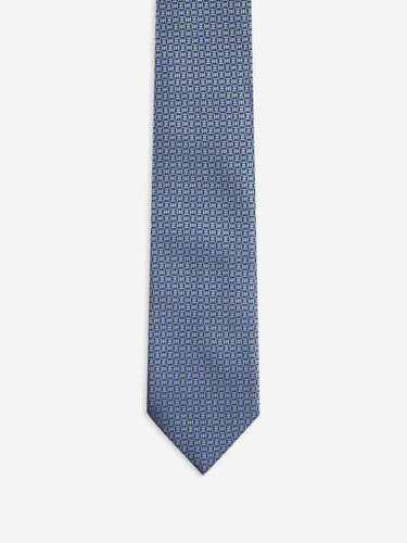 Zegna Hombre Barcelona Corbata Seda Texturizado color Azul sku 601-001842 02 - Foto 2