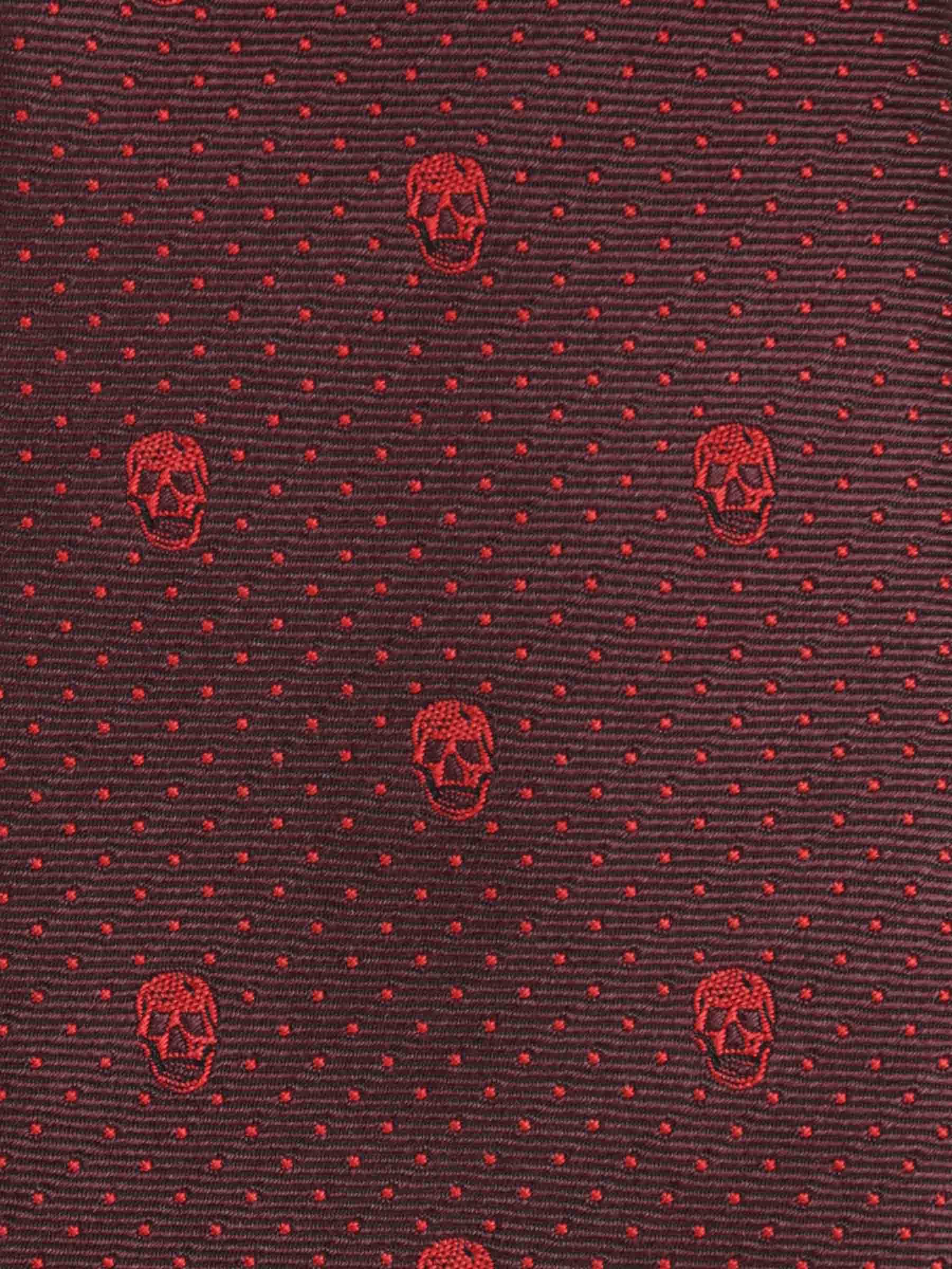 McQueen Hombre Barcelona Corbata Seda Jacquard color Burdeos sku 601-001883 01 - Foto 2