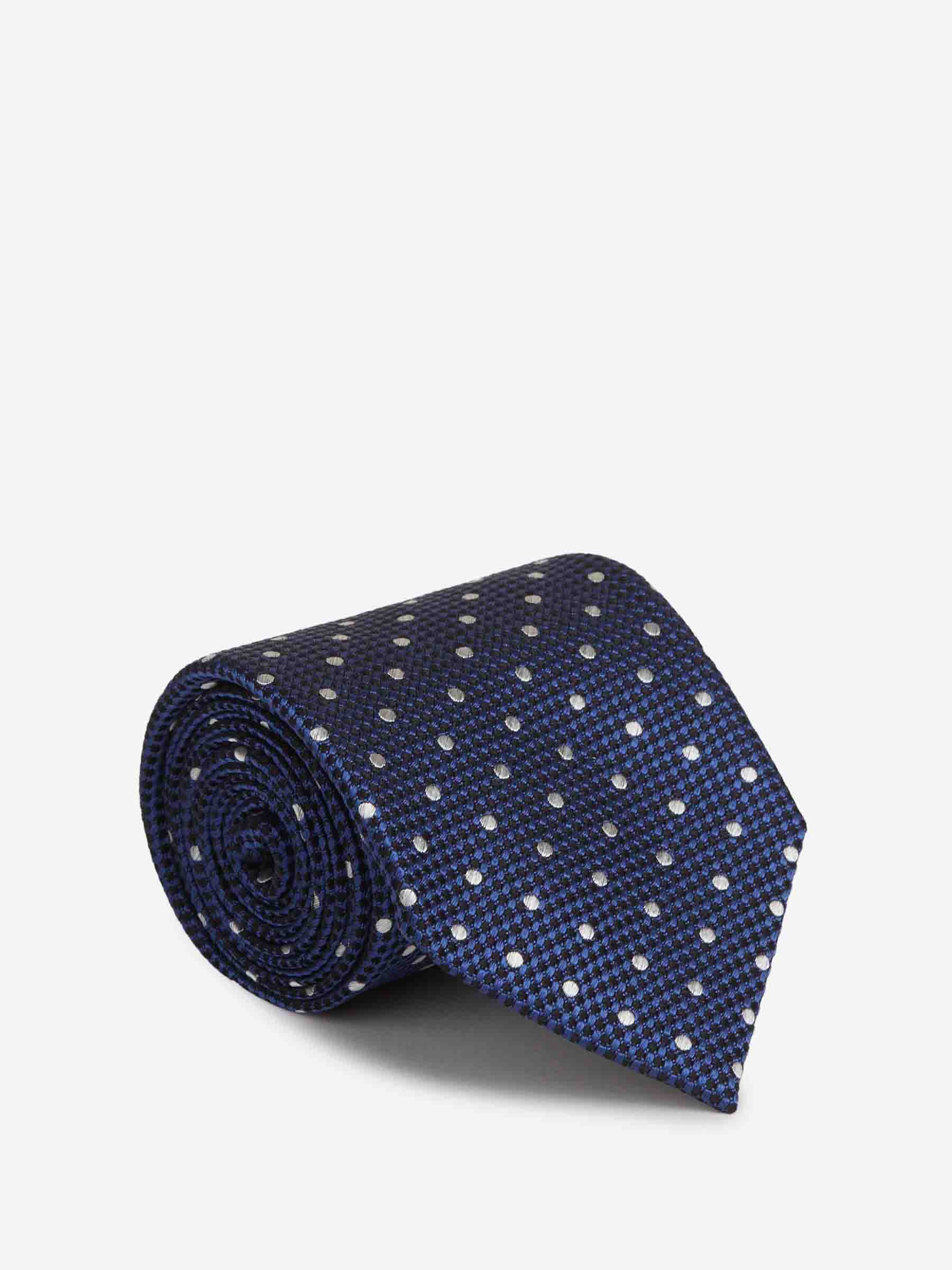 Tom Ford Hombre Barcelona Corbata Seda Lunares color Azul Marino sku 601-001920 01 - Foto 1