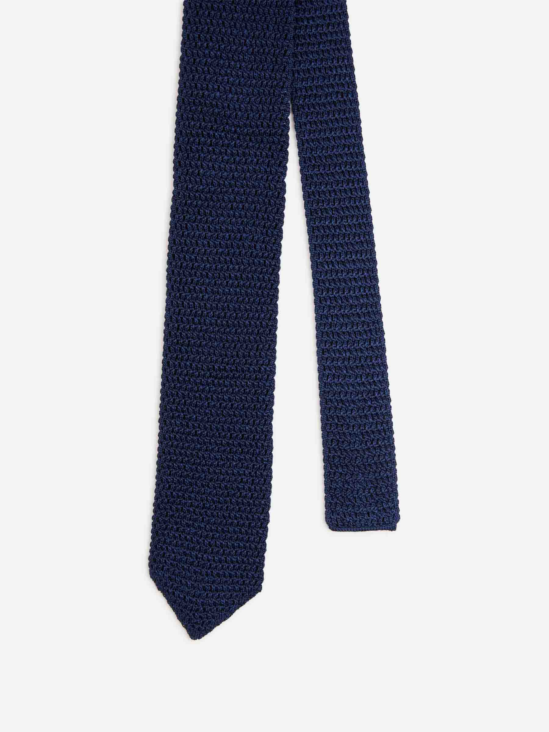 Tom Ford Hombre Barcelona Corbata Punto Seda color Azul Marino sku 601-001923 03 - Foto 2