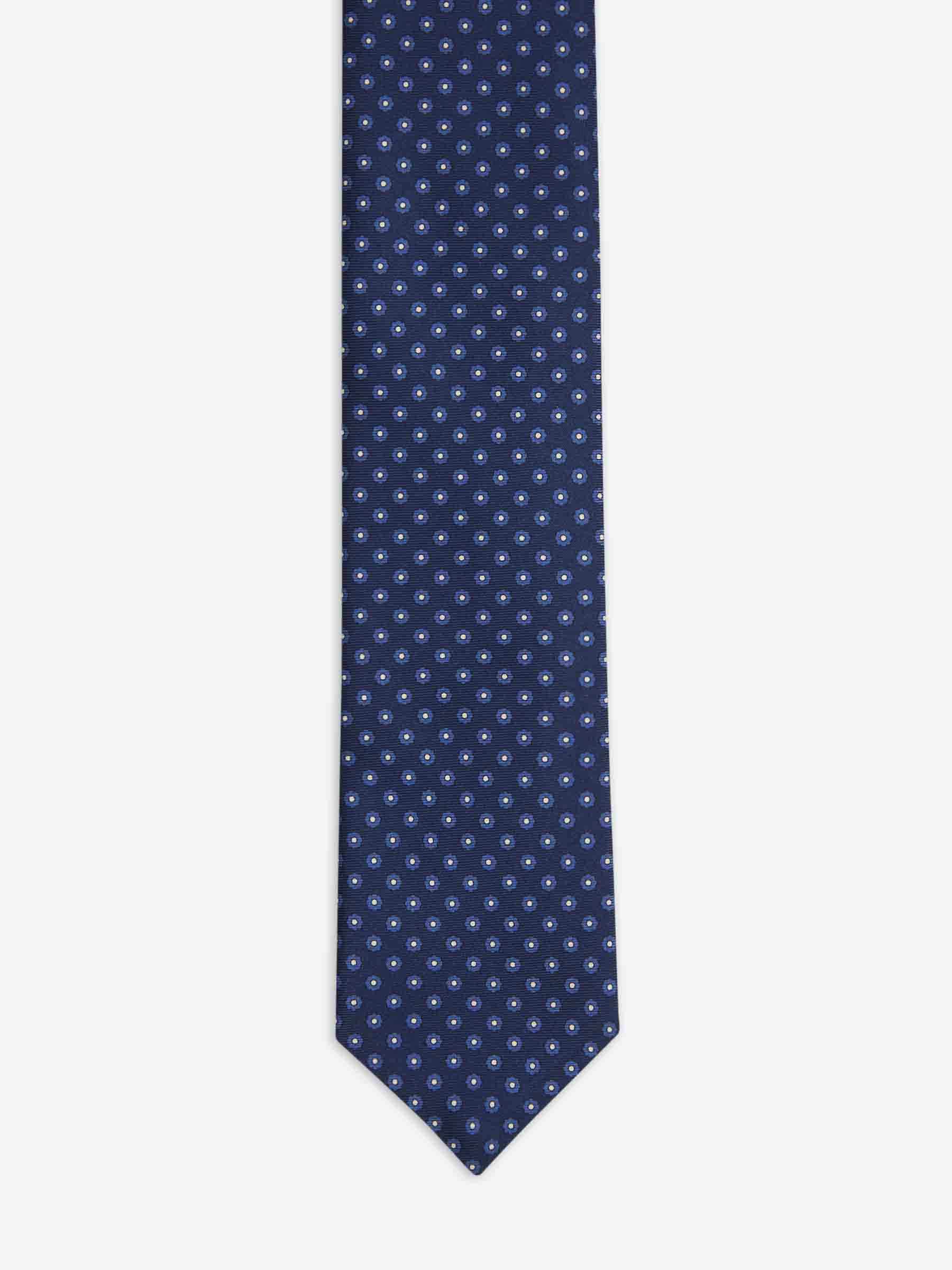 Santa Eulalia Hombre Barcelona Corbata Seda Floral color Azul Marino sku 601-001957 01 - Foto 2