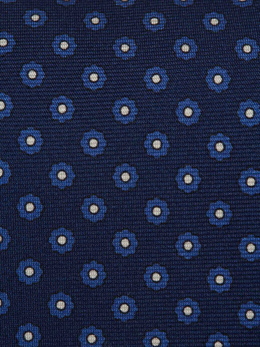 Santa Eulalia Hombre Barcelona Corbata Seda Floral color Azul Marino sku 601-001957 01 - Foto 3