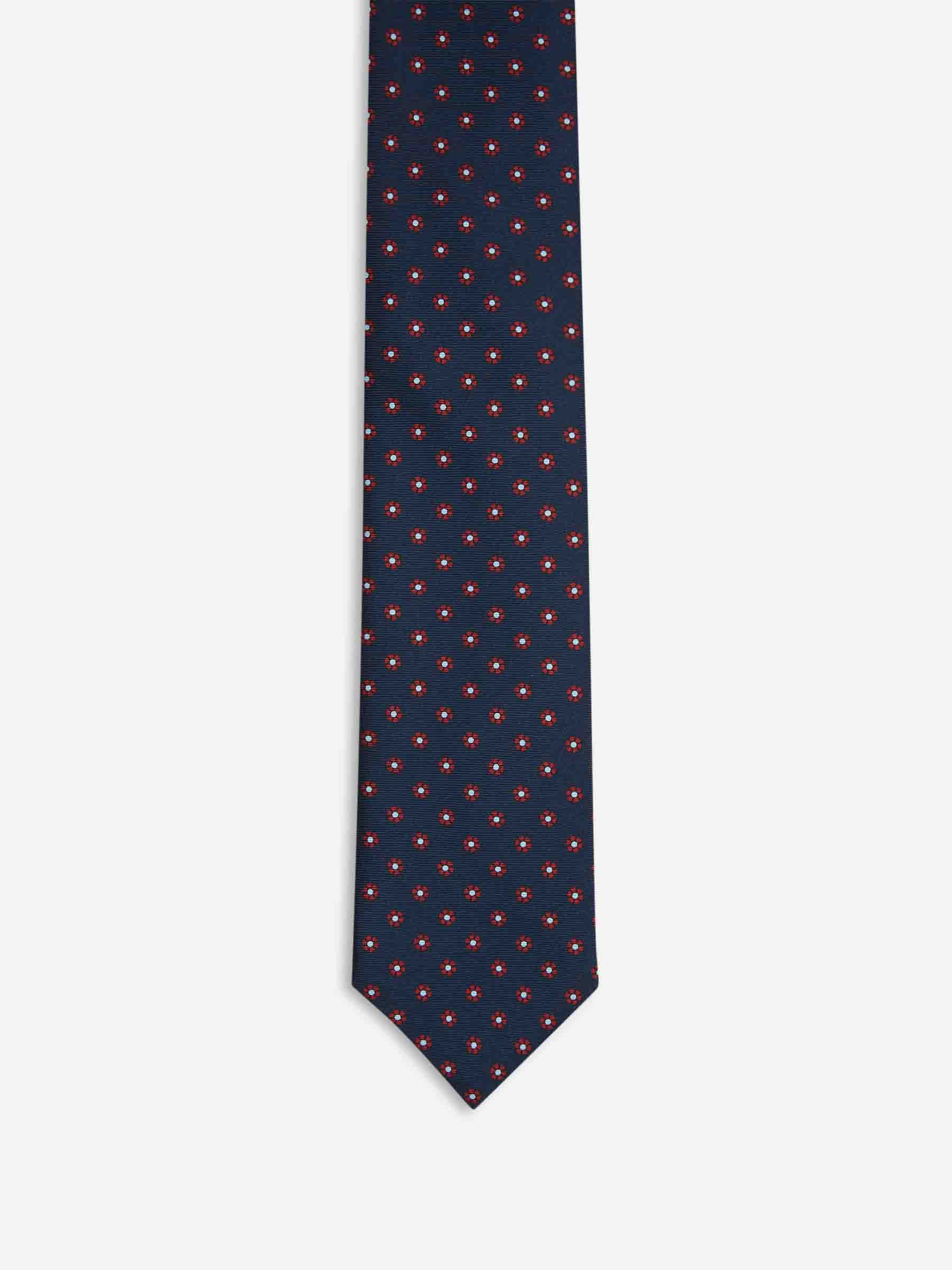 Santa Eulalia Hombre Barcelona Corbata Seda Floral color Azul Marino sku 601-001965 01 - Foto 2