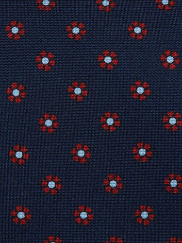 Santa Eulalia Hombre Barcelona Corbata Seda Floral color Azul Marino sku 601-001965 01 - Foto 3