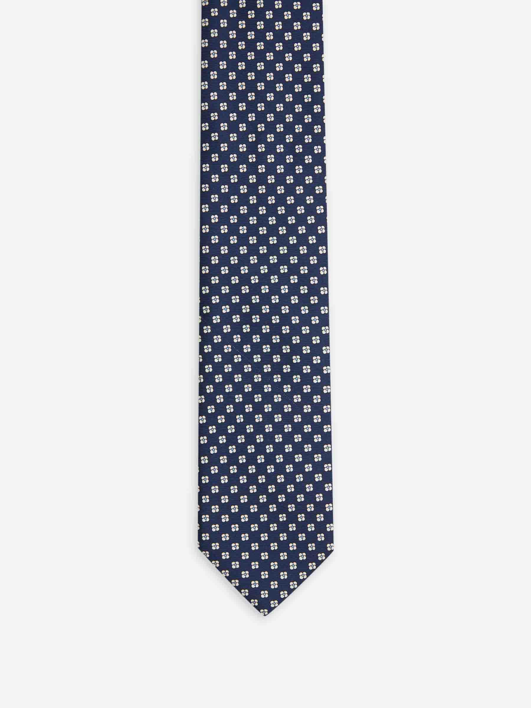 Santa Eulalia Hombre Barcelona Corbata Seda Floral color Azul Marino sku 601-001967 01 - Foto 2