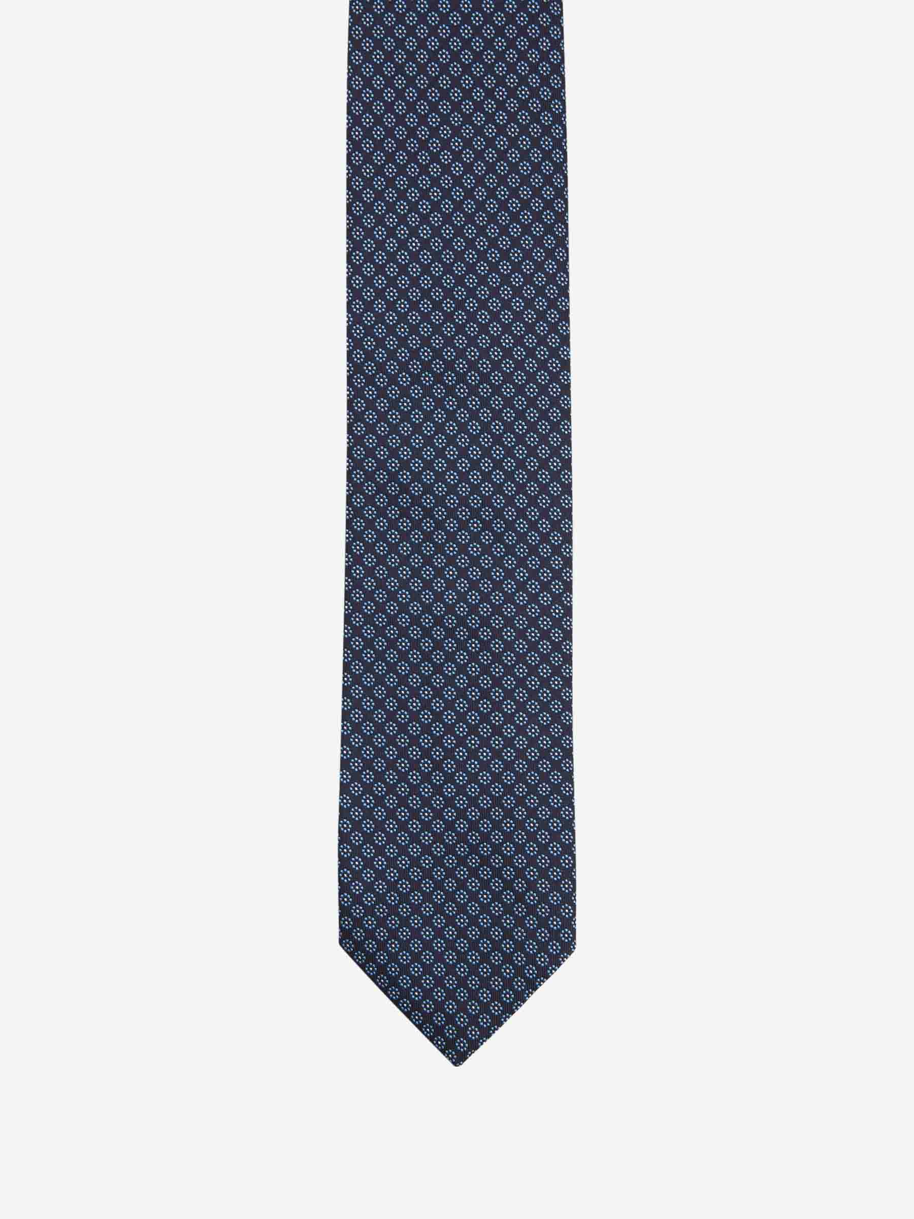 Petronius Hombre Barcelona Corbata Seda Floral color Azul Marino sku 601-001974 03 - Foto 2