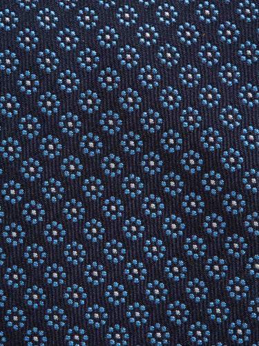 Petronius Hombre Barcelona Corbata Seda Floral color Azul Marino sku 601-001974 03 - Foto 3