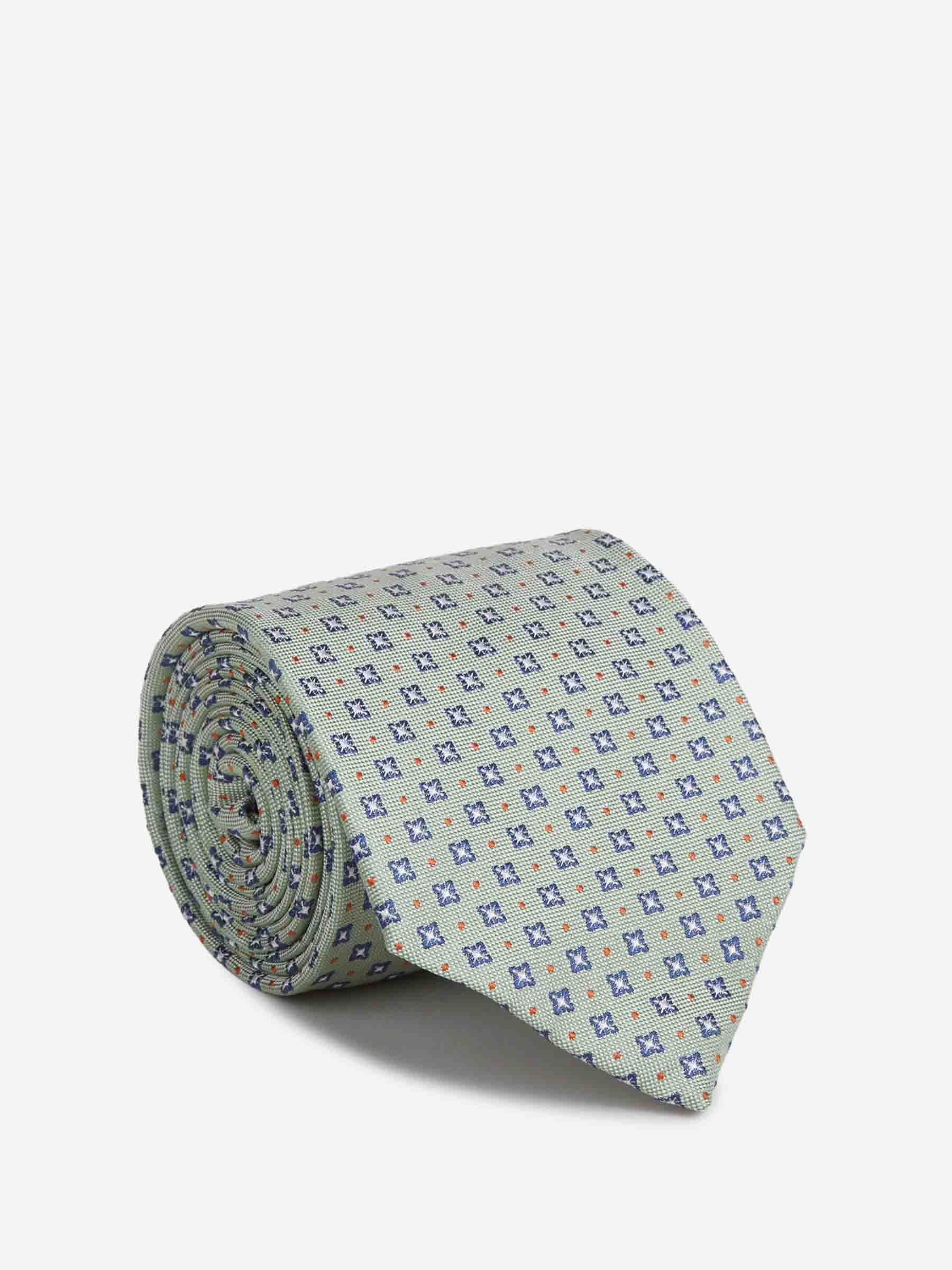 Petronius Hombre Barcelona Corbata Seda Floral color Verde Menta sku 601-001976 02 - Foto 1