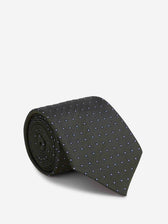 Petronius Hombre Barcelona Corbata Seda Floral color Verde Oscuro sku 601-001978 01 - Foto 1