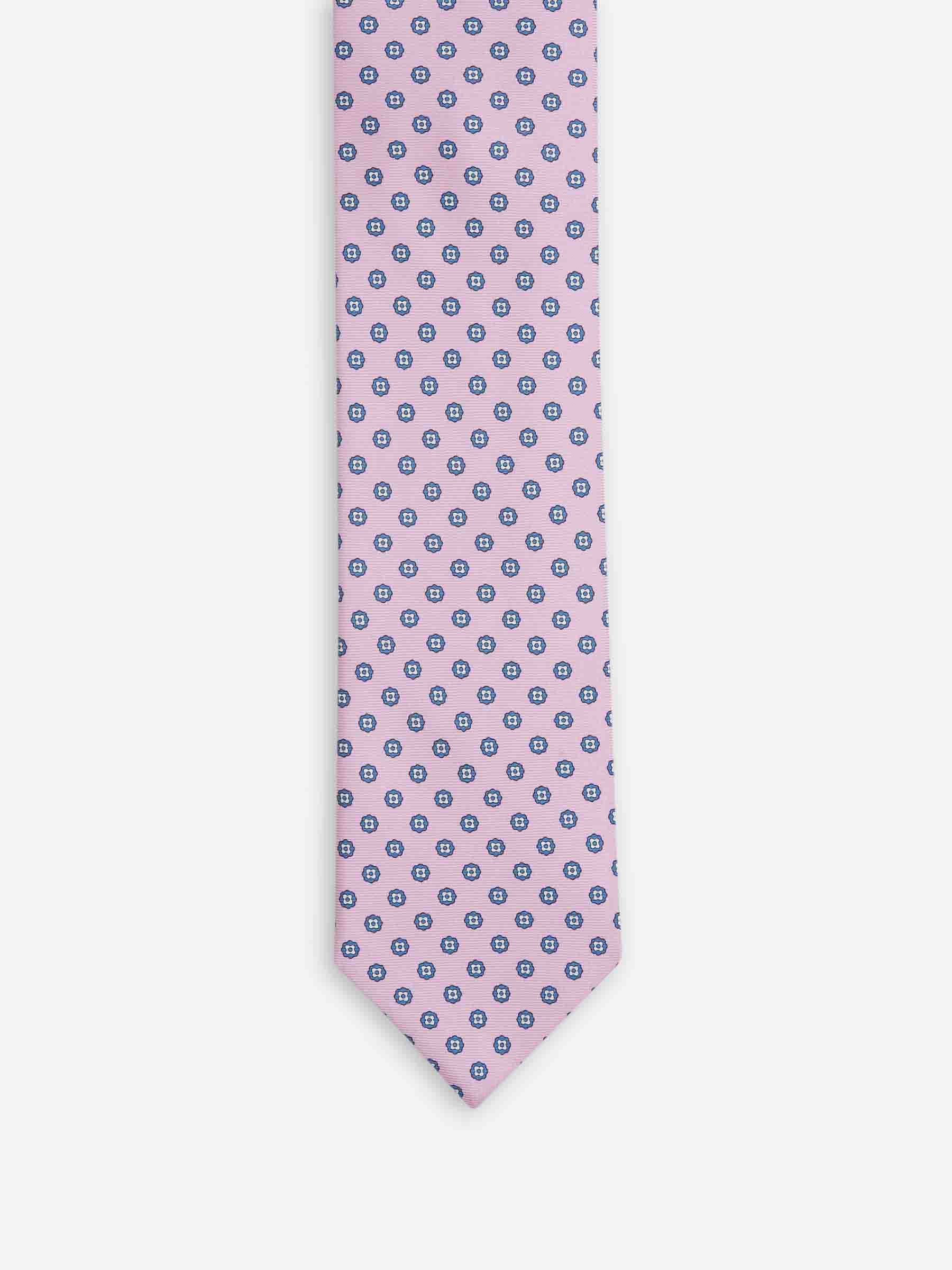 Santa Eulalia Hombre Barcelona Corbata de Seda Estampado Floral color Rosa sku 601-002019 01 - Foto 2