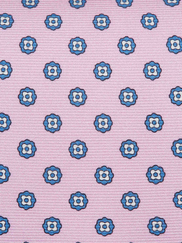 Santa Eulalia Hombre Barcelona Corbata de Seda Estampado Floral color Rosa sku 601-002019 01 - Foto 3