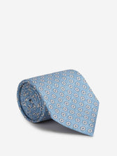 Santa Eulalia Hombre Barcelona Corbata de Seda Estampado Floral color Azul sku 601-002020 01 - Foto 1
