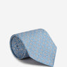 Santa Eulalia Hombre Barcelona Corbata de Seda Estampado Floral color Azul sku 601-002020 01 - Foto 1