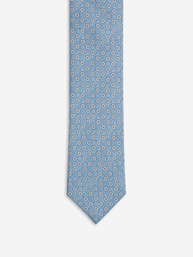 Santa Eulalia Hombre Barcelona Corbata de Seda Estampado Floral color Azul sku 601-002020 01 - Foto 2