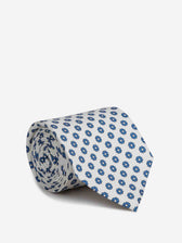 Santa Eulalia Hombre Barcelona Corbata de Seda Estampado Floral color Azul Marino sku 601-002022 01 - Foto 1
