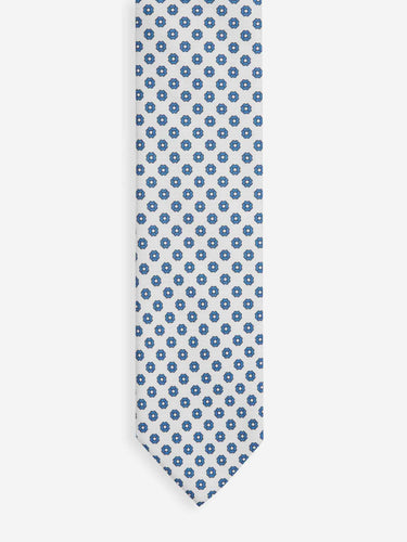 Santa Eulalia Hombre Barcelona Corbata de Seda Estampado Floral color Azul Marino sku 601-002022 01 - Foto 2