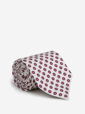 Santa Eulalia Hombre Barcelona Corbata de Seda Estampado Floral color Fúcsia sku 601-002023 01 - Foto 1