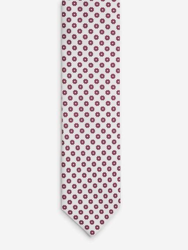 Santa Eulalia Hombre Barcelona Corbata de Seda Estampado Floral color Fúcsia sku 601-002023 01 - Foto 2