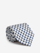 Santa Eulalia Hombre Barcelona Corbata de Seda Estampado Floral color Azul Noche sku 601-002024 01 - Foto 1