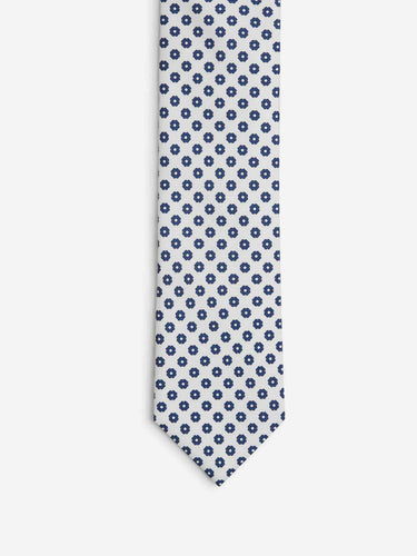 Santa Eulalia Hombre Barcelona Corbata de Seda Estampado Floral color Azul Noche sku 601-002024 01 - Foto 2