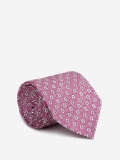 Santa Eulalia Hombre Barcelona Corbata de Seda Estampado Floral color Rosa sku 601-002025 01 - Foto 1